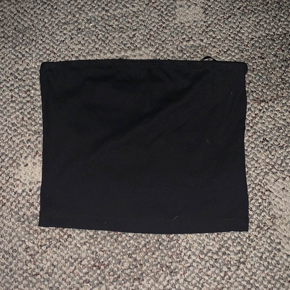 Black tube top from Shein, size XS.